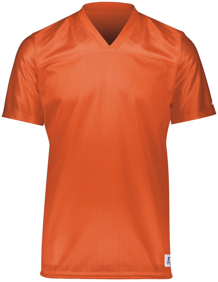 Adult Solid Flag Football Jersey, Burnt Orange - Small