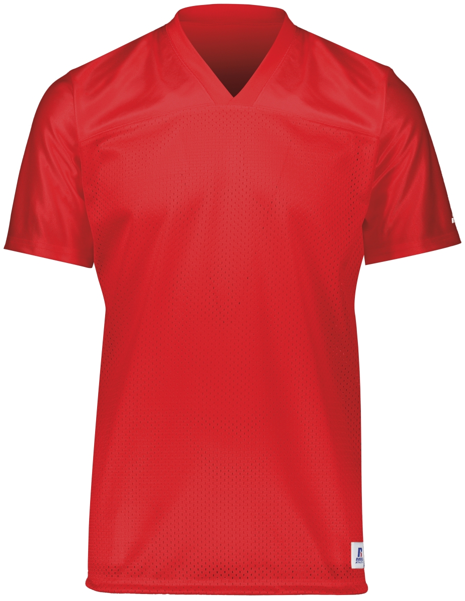 Adult Solid Flag Football Jersey, True Red - Extra Large