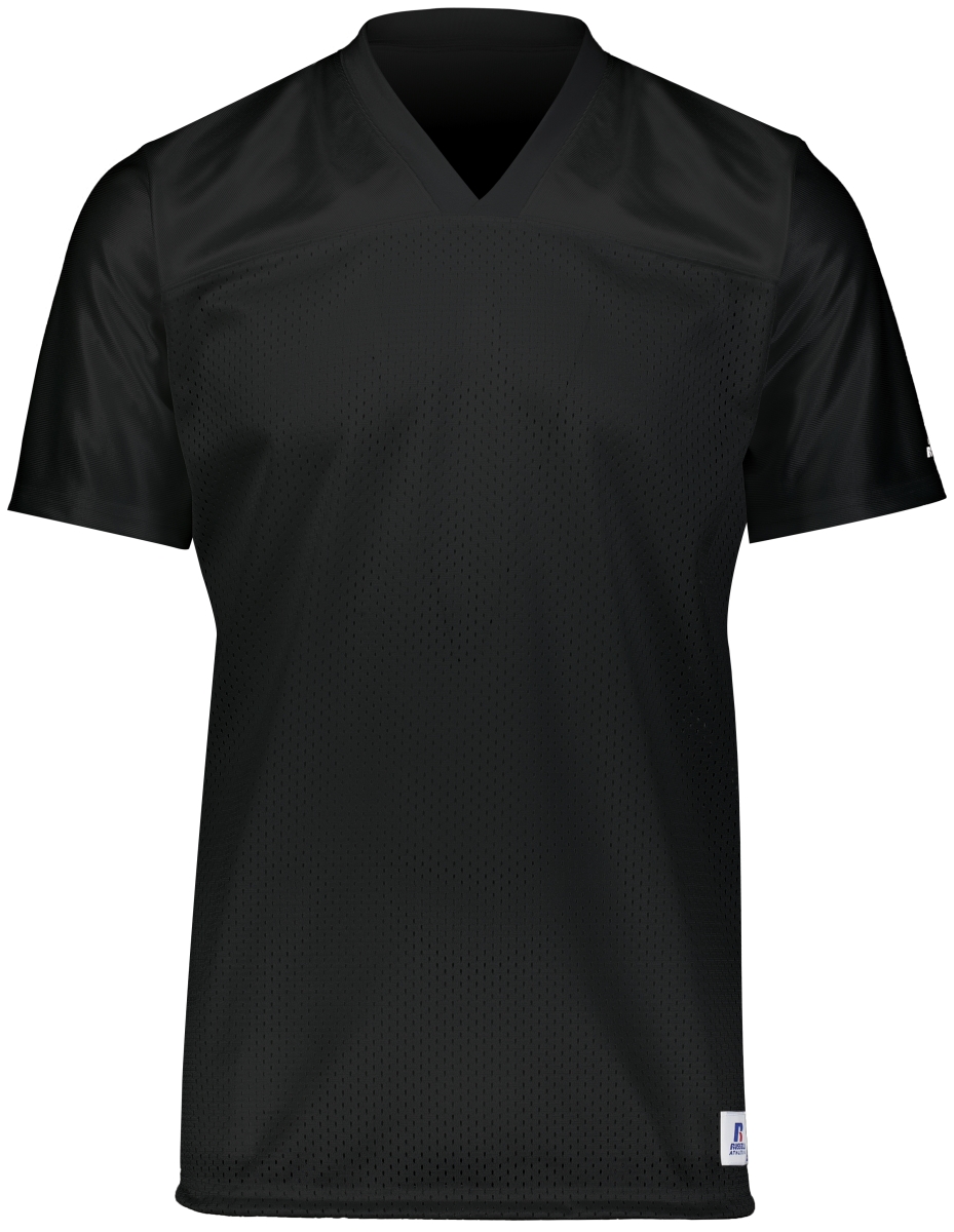 Youth Solid Flag Football Jersey, Black - Medium