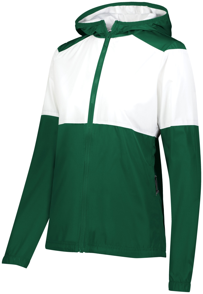 Ladies Series X Jacket, Dark Green & White - Extra Small