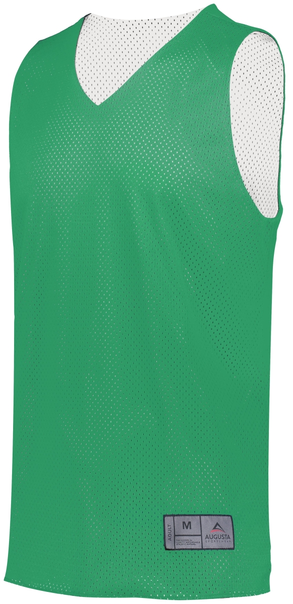 Picture of ASI 161.340.L Adult Tricot Mesh 2.0 Reversible Jersey&#44; Kelly & White - Large