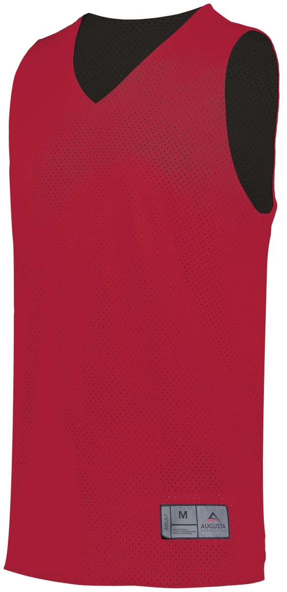 Picture of ASI 161.406.L Adult Tricot Mesh 2.0 Reversible Jersey&#44; Scarlet & Black - Large