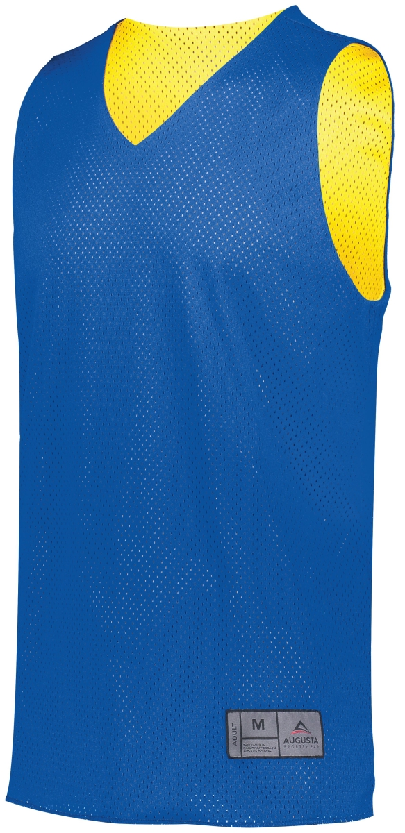 Picture of ASI 161.281.M Adult Tricot Mesh 2.0 Reversible Jersey&#44; Royal & Gold - Medium