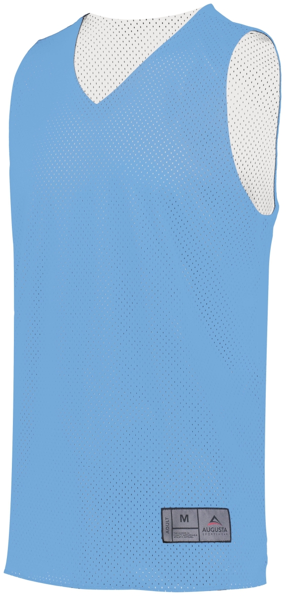 Picture of ASI 161.293.M Adult Tricot Mesh 2.0 Reversible Jersey&#44; Columbia Blue & White - Medium
