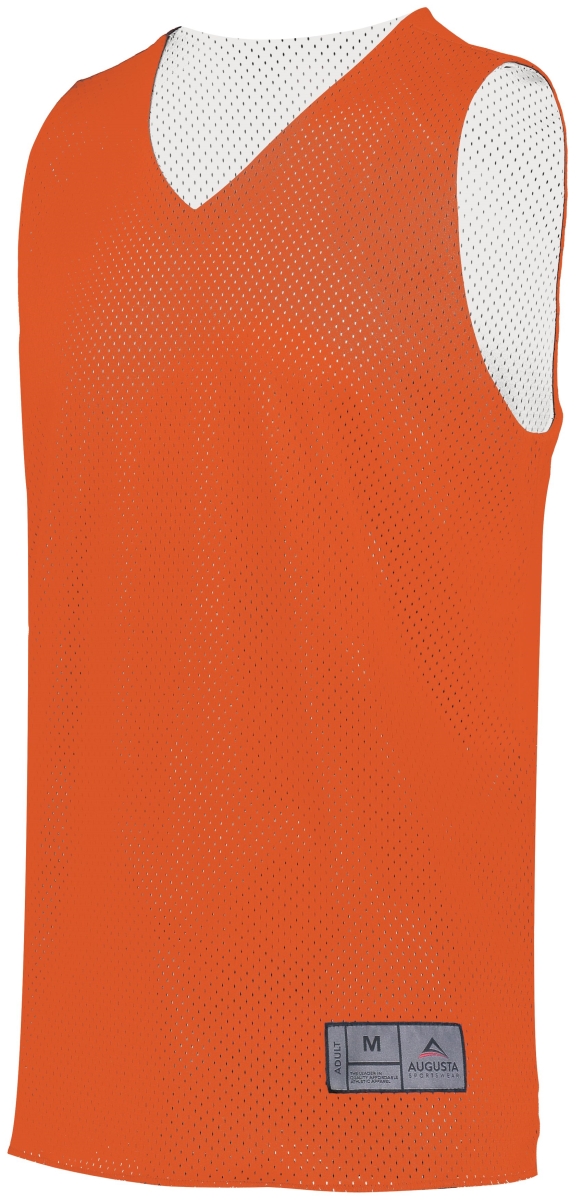 Picture of ASI 161.320.M Adult Tricot Mesh 2.0 Reversible Jersey&#44; Orange & White - Medium