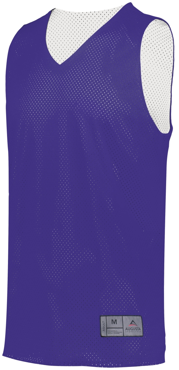 Picture of ASI 161.450.M Adult Tricot Mesh 2.0 Reversible Jersey&#44; Purple & White - Medium