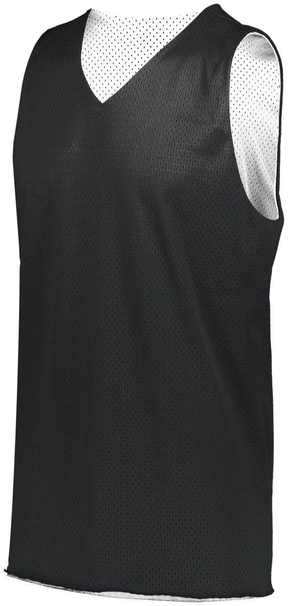 Picture of ASI 161.420.S Adult Tricot Mesh 2.0 Reversible Jersey&#44; Black & White - Small