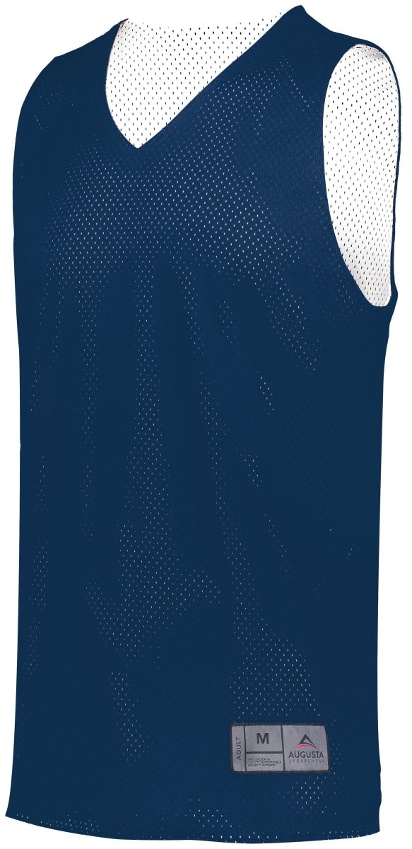 Picture of ASI 161.301.XL Adult Tricot Mesh 2.0 Reversible Jersey&#44; Navy & White - Extra Large