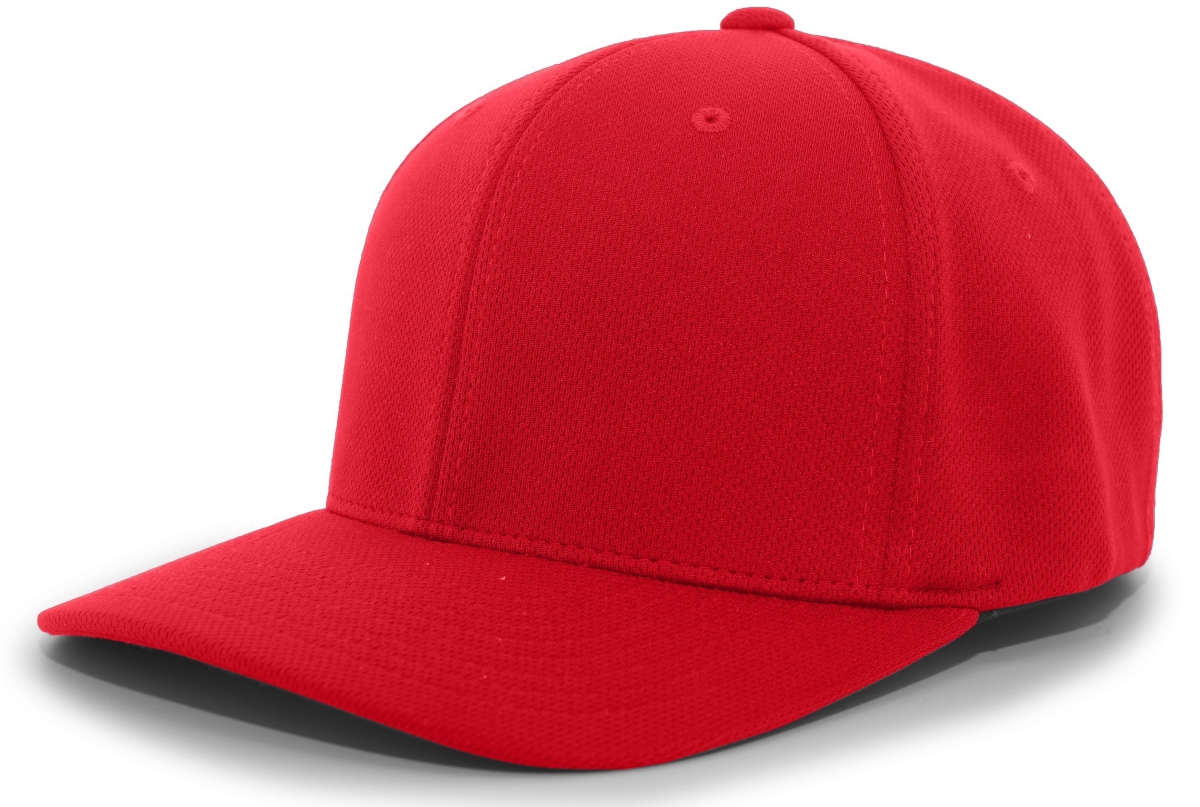 487F.040.S-M P-Tec Performance Flexfit Cap, Red - Small & Medium