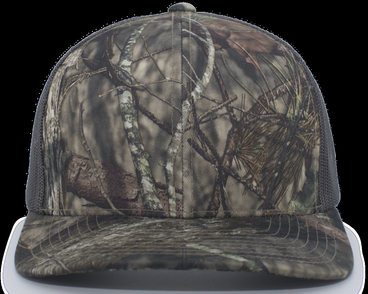 108C.06P.OS Camo Snapback Trucker Cap, Break-Up Country & Chocolate - One Size