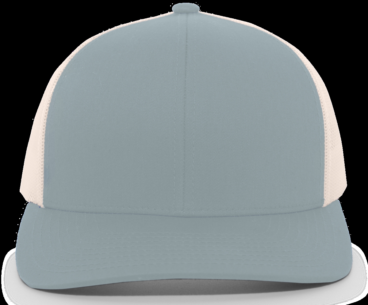 104C.51P.OS Trucker Snapback Cap, Smoke Blue & Beige - One Size