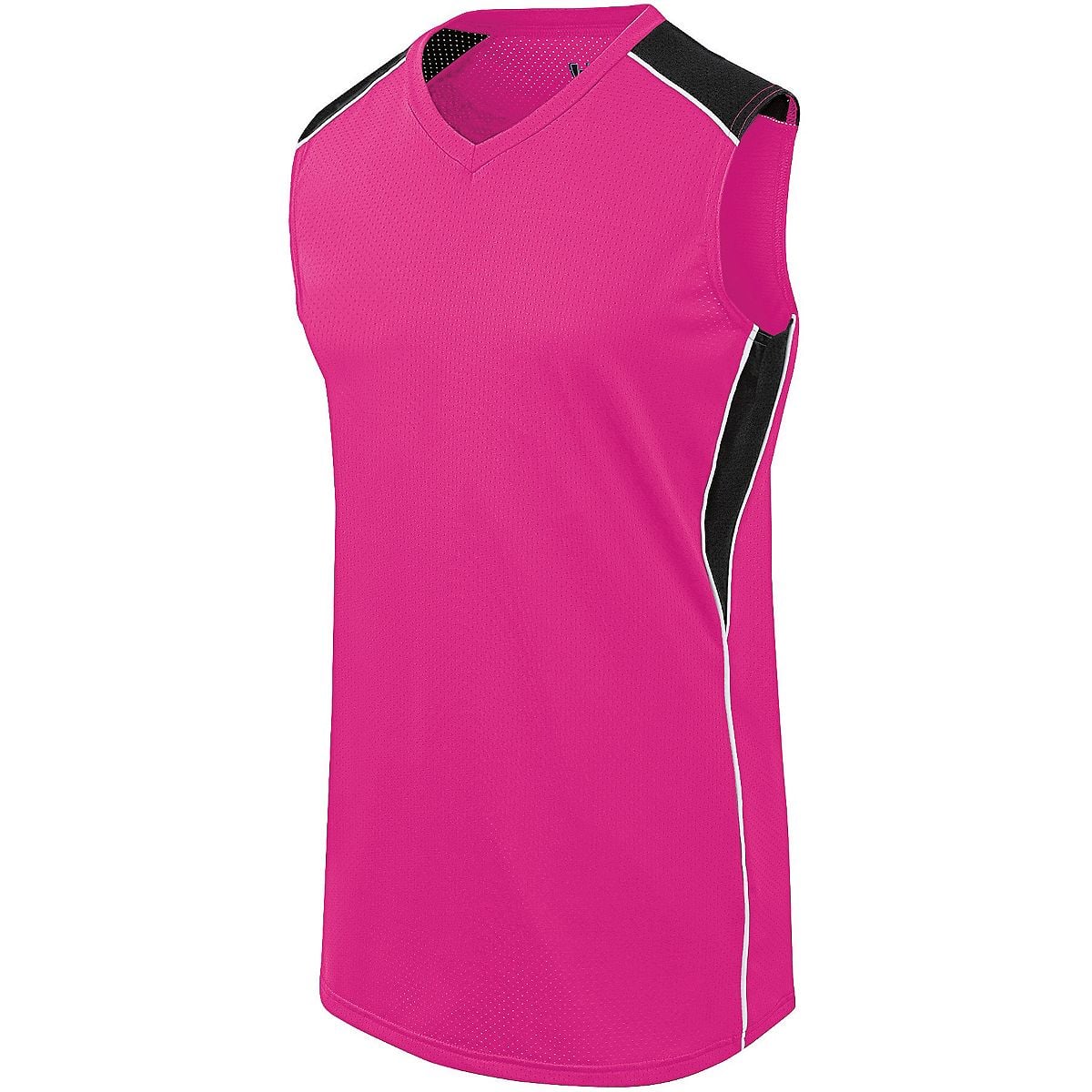 Ladies Dynamite Jersey - Raspberry, Black & White - Medium