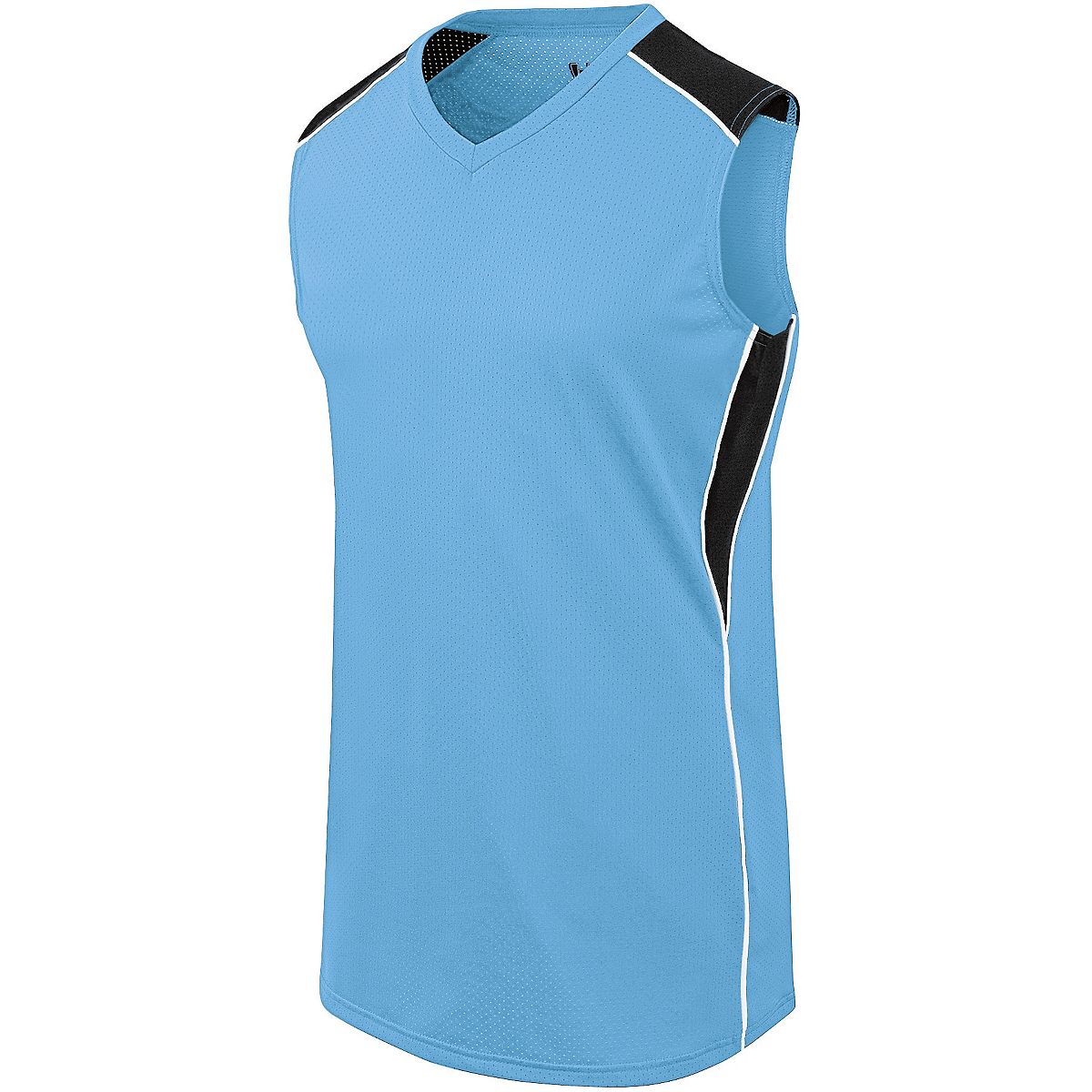 Girls Dynamite Jersey - Columbia Blue, Black & White - Large