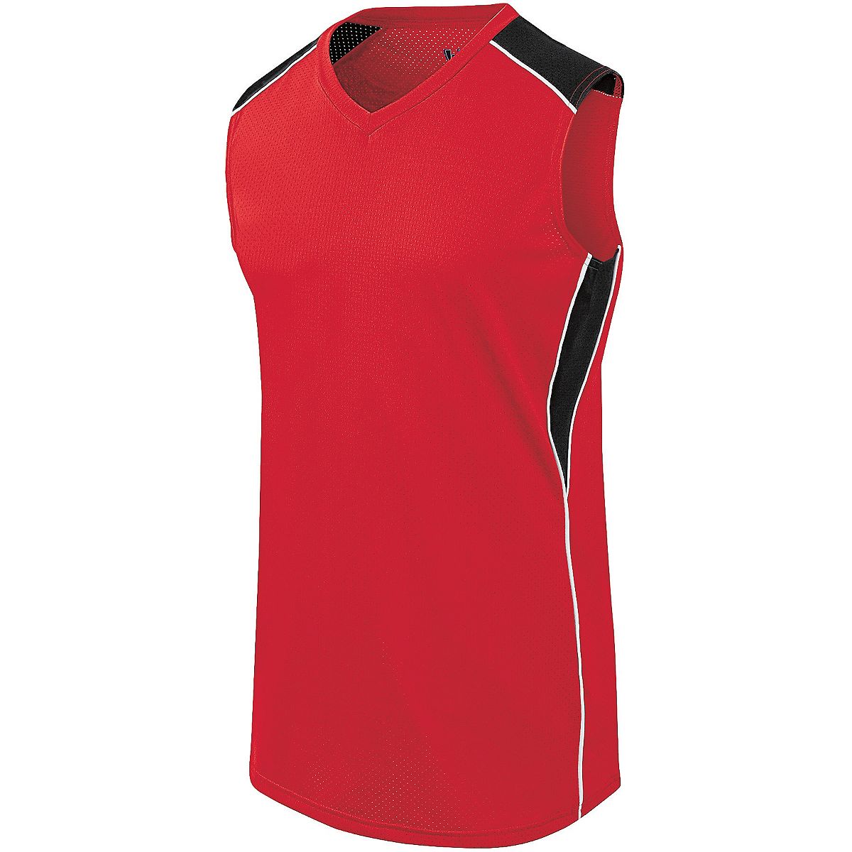 Girls Dynamite Jersey - Scarlet, Black & White - Large