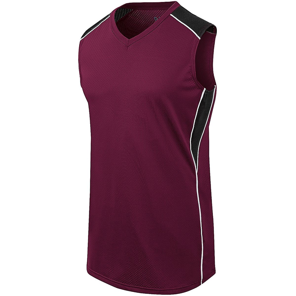 Girls Dynamite Jersey - Maroon, Black & White - Medium