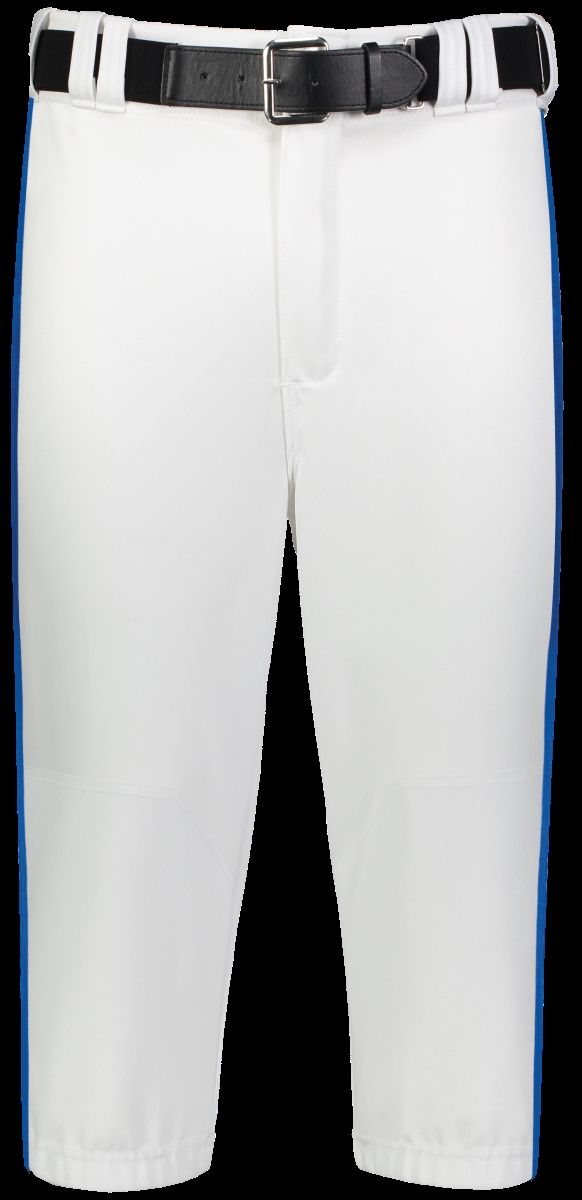 Youth Piped Diamond Series 2.0 Knicker Pant, White & Royal - Small