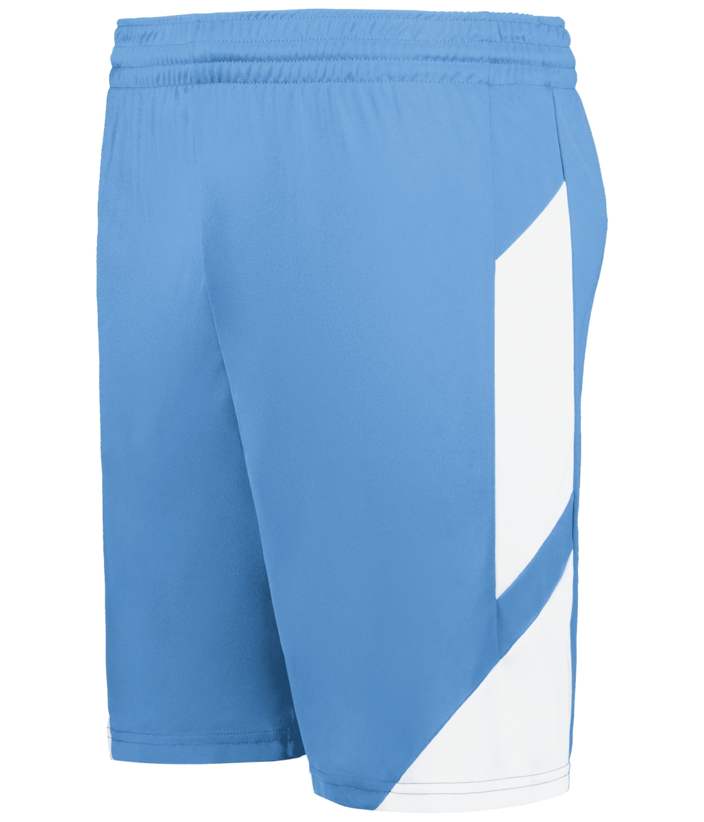 1736.293.M Step-Back Modern Fit Basketball Shorts, Columbia Blue & White - Medium