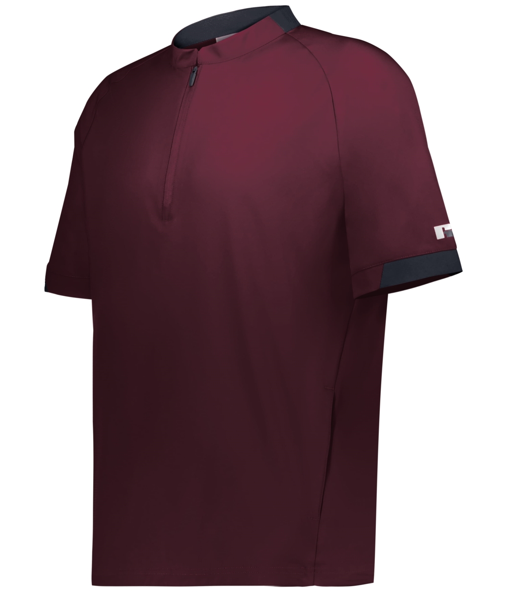 R21DSM.B7B.2XL Legend Short Sleeve Pullover, Maroon & Stealth - 2XL