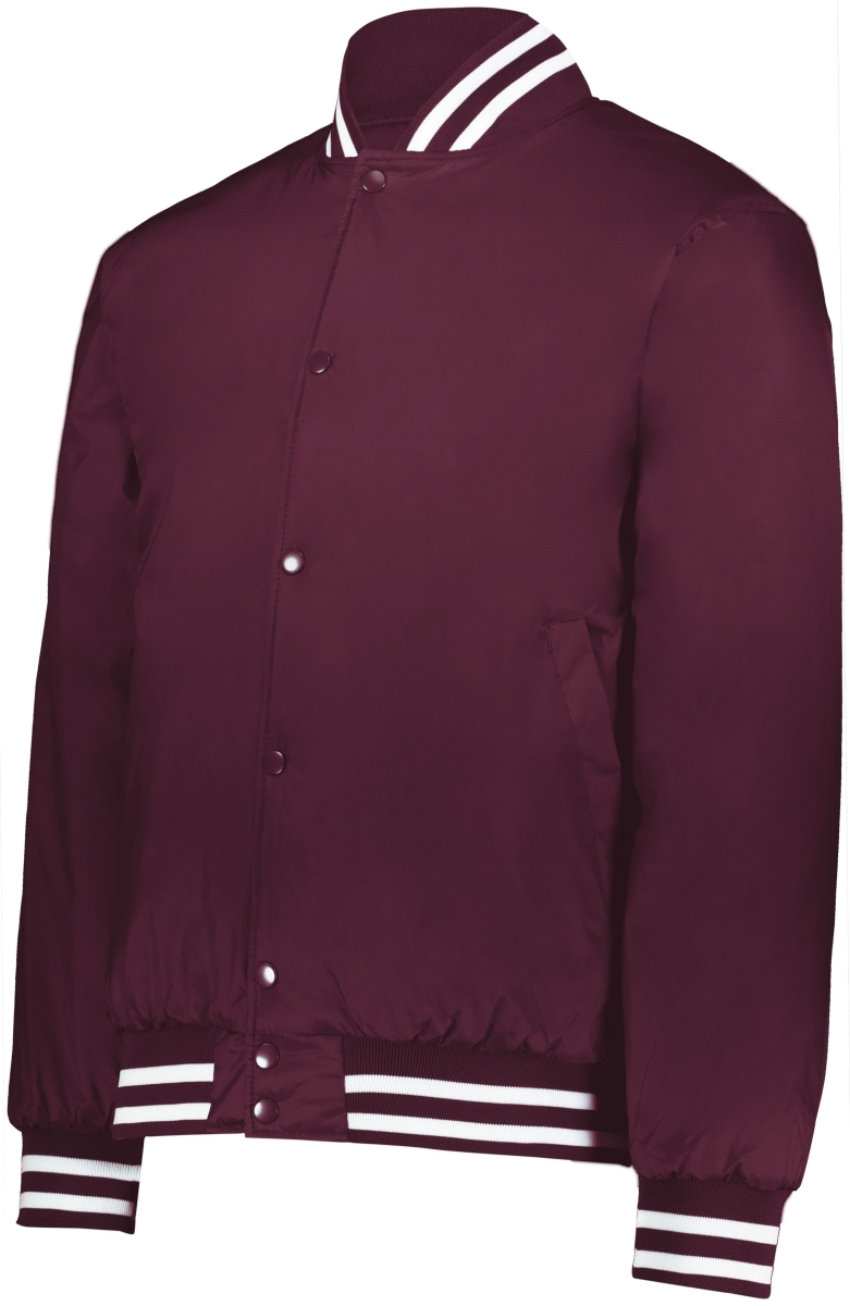 229140.380.M Heritage Jacket, Maroon & White - Medium