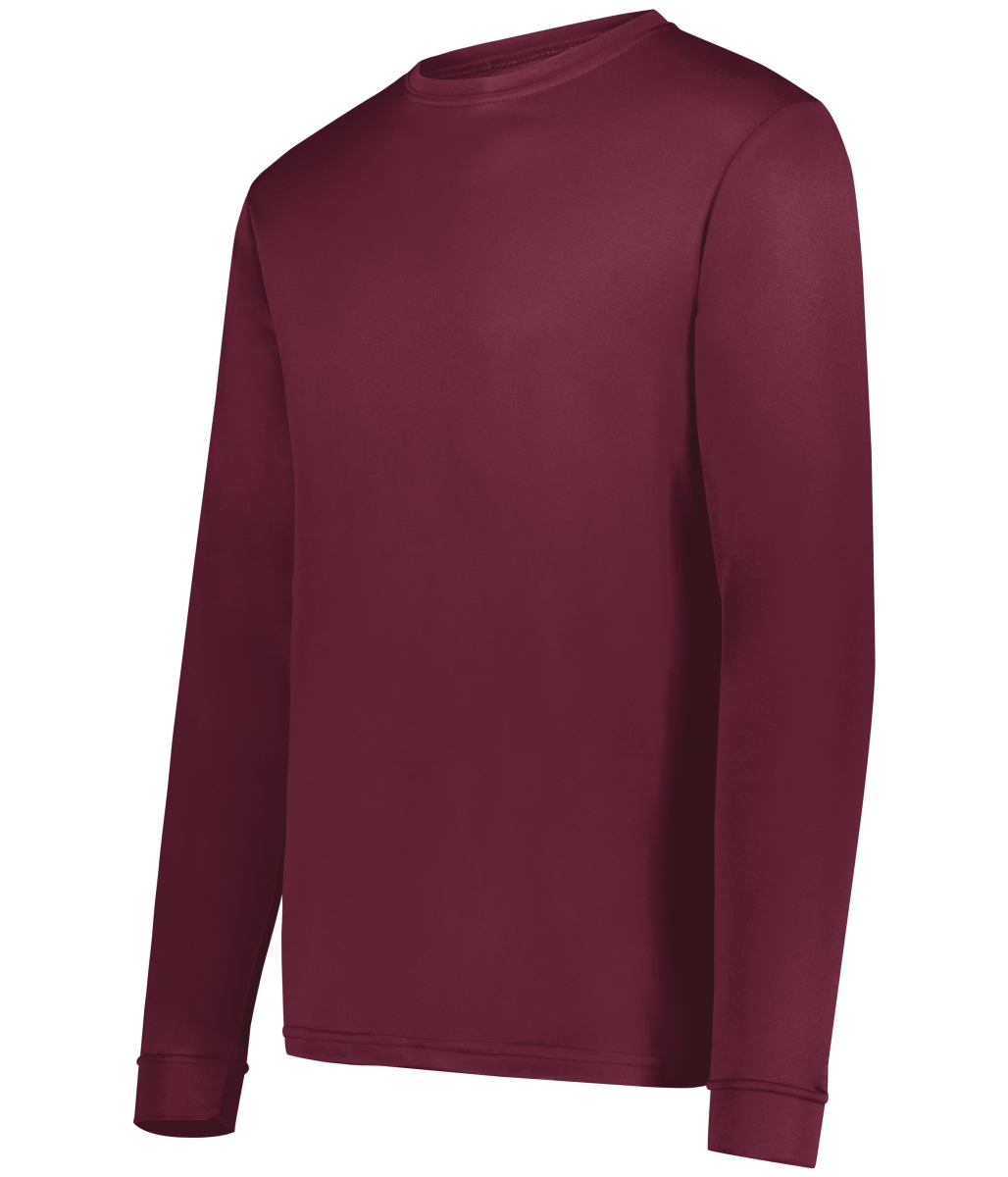 788.745.M NexGen Wicking Long Sleeve T-Shirt, Maroon - Medium