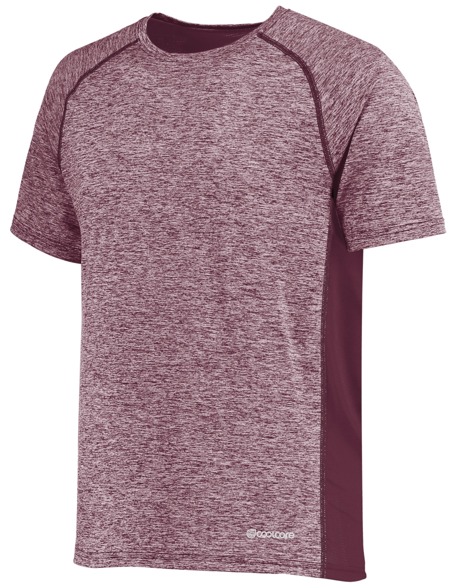 222671.T09.XL Youth Electrify T-Shirt, Maroon Heather - Extra Large