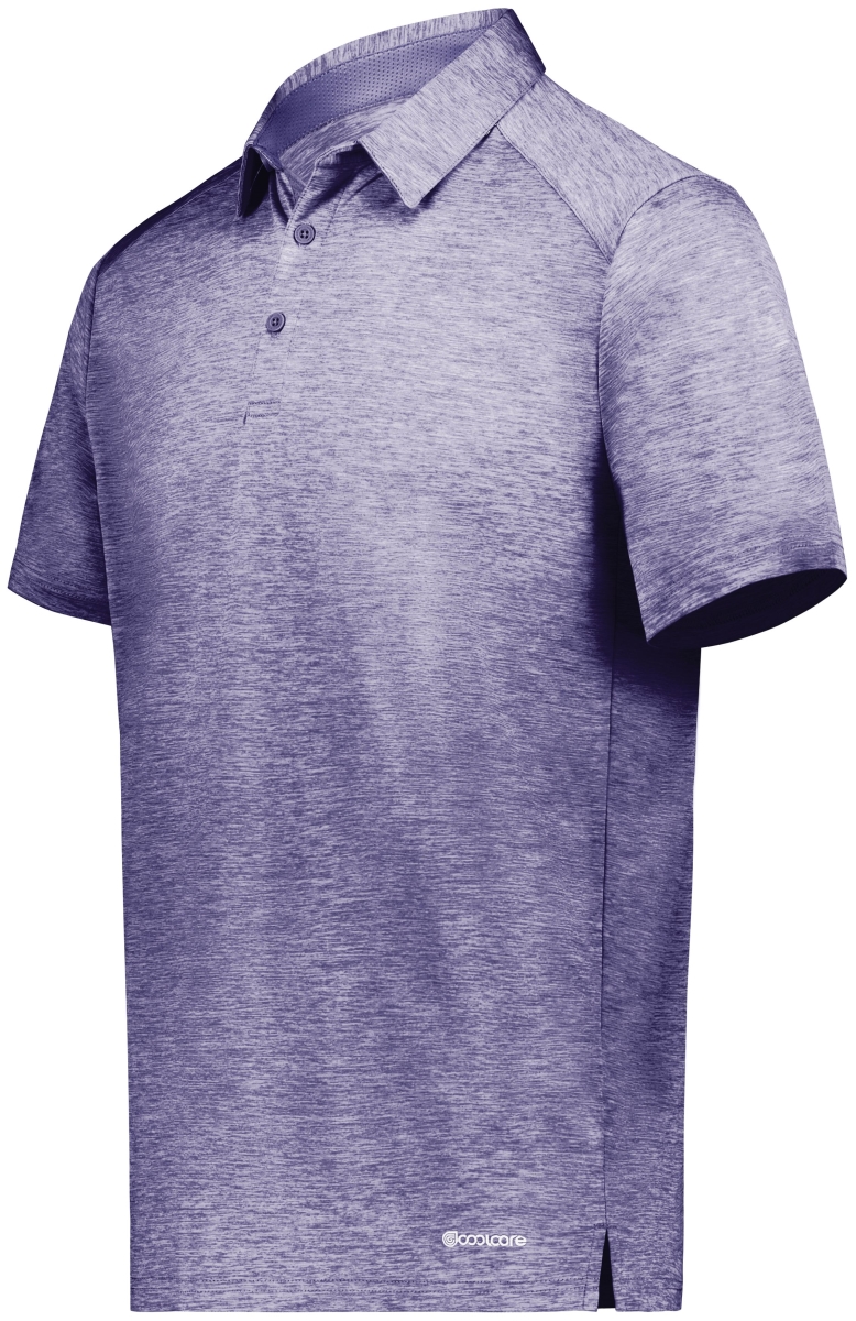 222572.U86.M Electrify Polo T-Shirt, Purple Heather - Medium