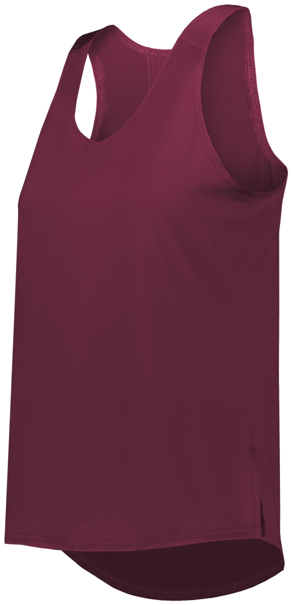 222777.745.M Ladies Tank, Maroon - Medium
