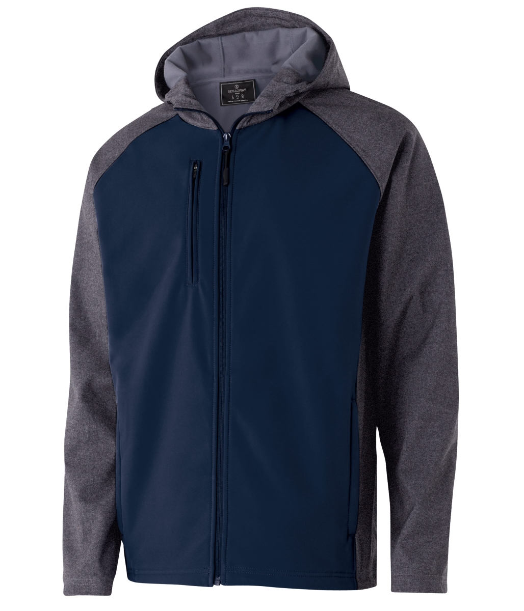 229157.H03.XL Raider Softshell Jacket, Carbon Print & Navy - Extra Large
