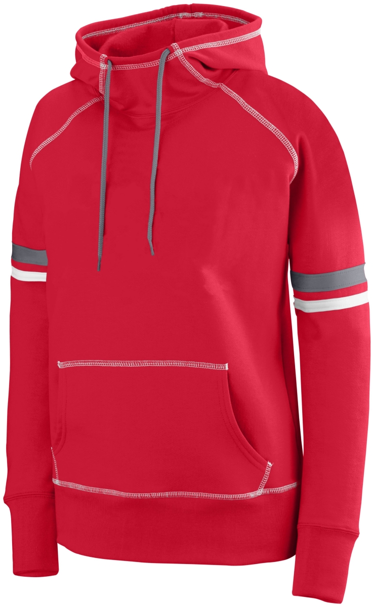 5440.398.S Ladies Spry Hoodie, Red, White & Graphite - Small