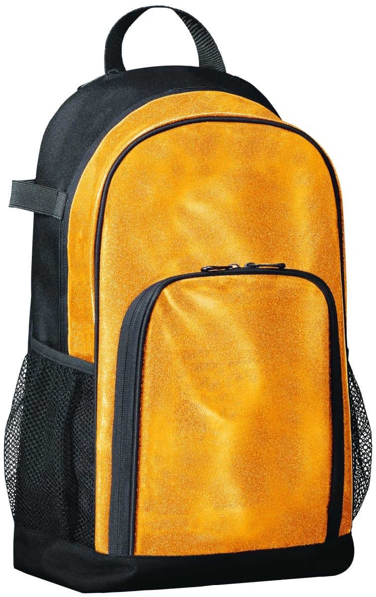 1106.Q57.OS All Out Glitter Backpack, Gold Glitter & Black - One Size
