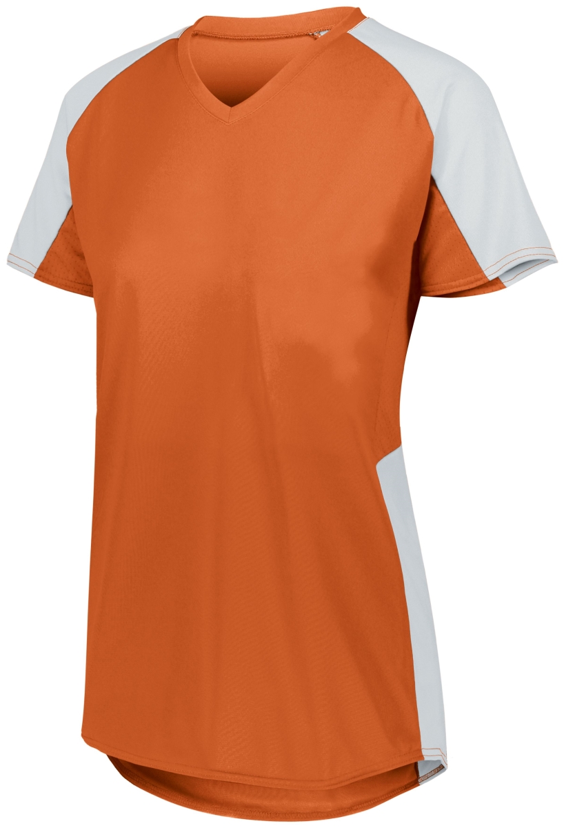 1522.320.S Ladies Cutter Jersey, Orange & White - Small