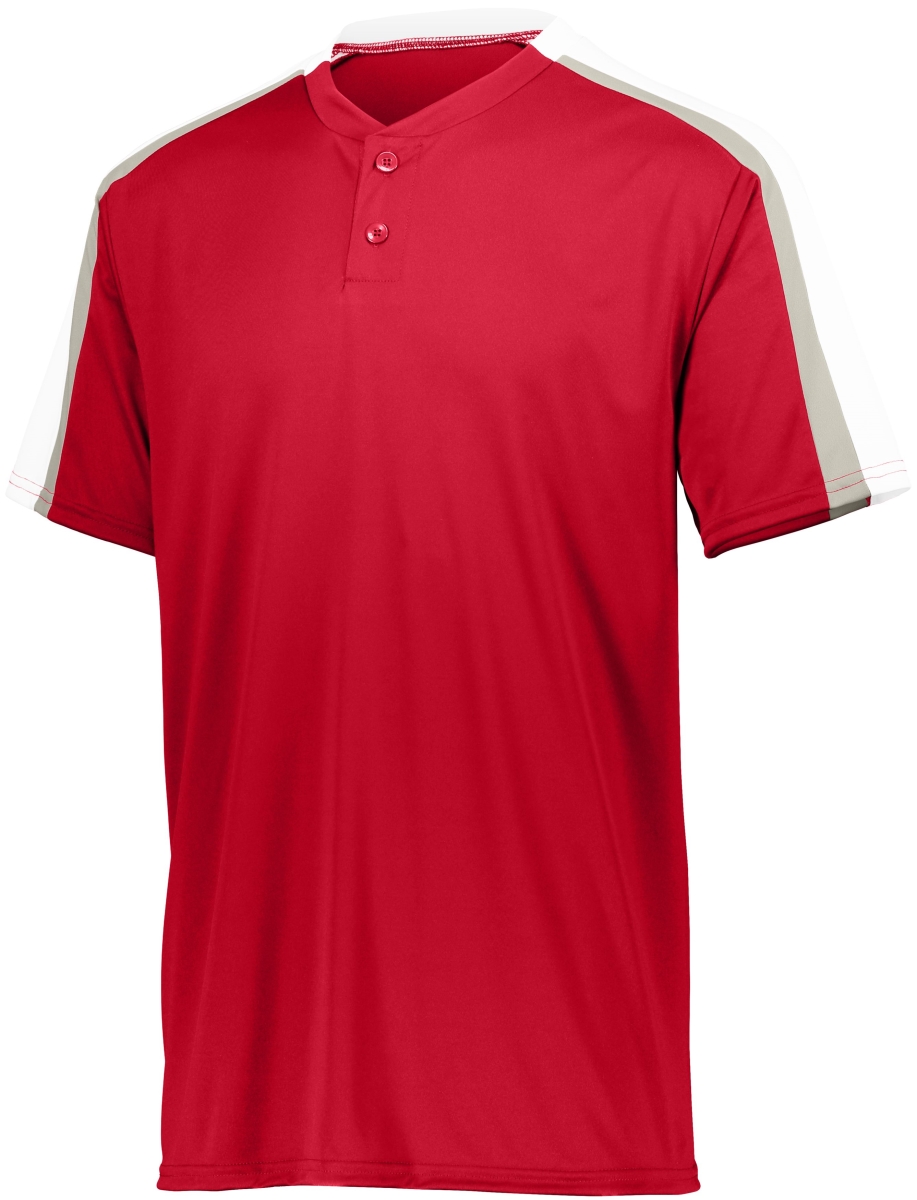 1557.673.L Power Plus 2.0 Jersey, Red, White & Silver Grey - Large