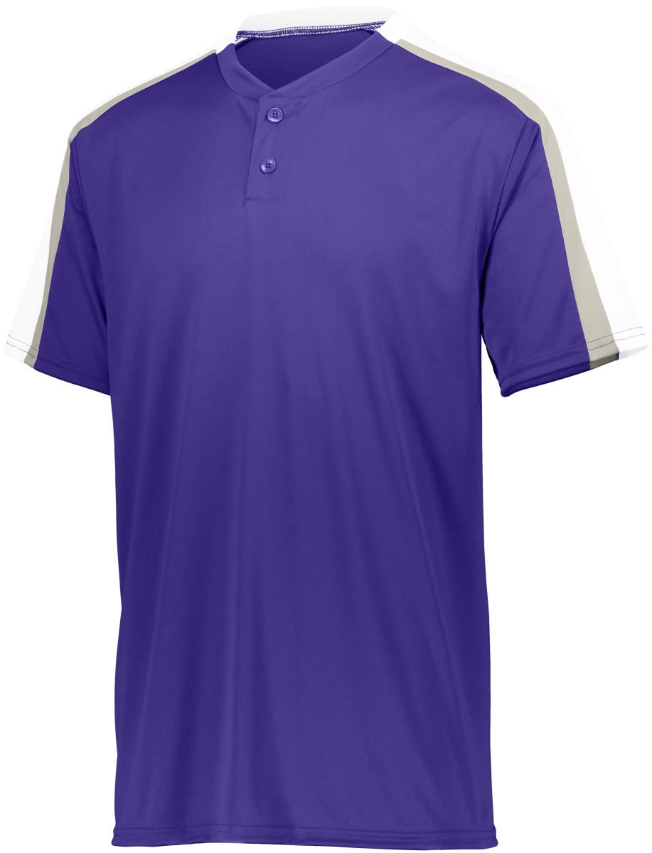 1558.691.M Youth Power Plus 2.0 Jersey, Purple, White & Silver Grey - Medium