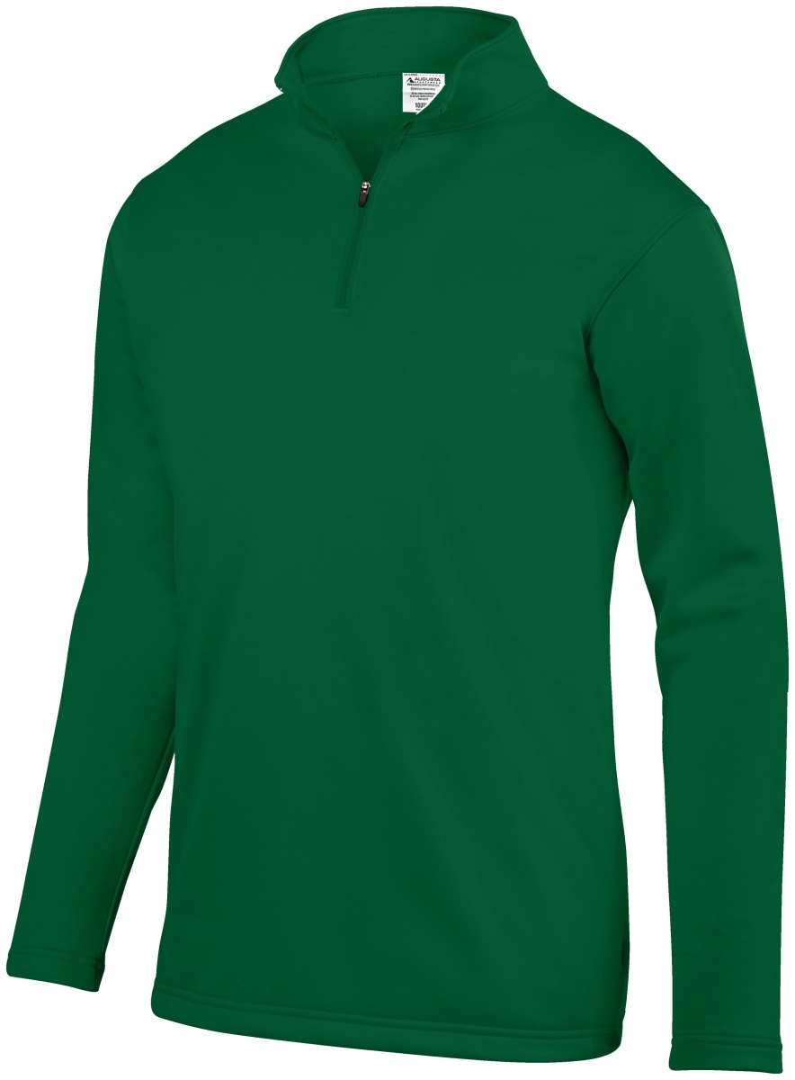 5507.035.L Wicking Fleece Pullover, Dark Green - Large