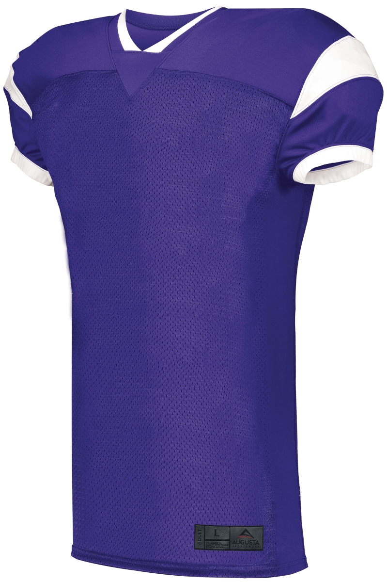 9583.450.M Youth Slant Football Jersey, Purple & White - Medium