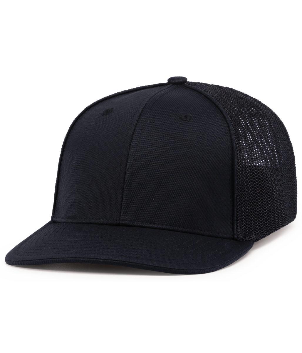 404F.080.XS Trucker Flexfit Cap, Black - Extra Small