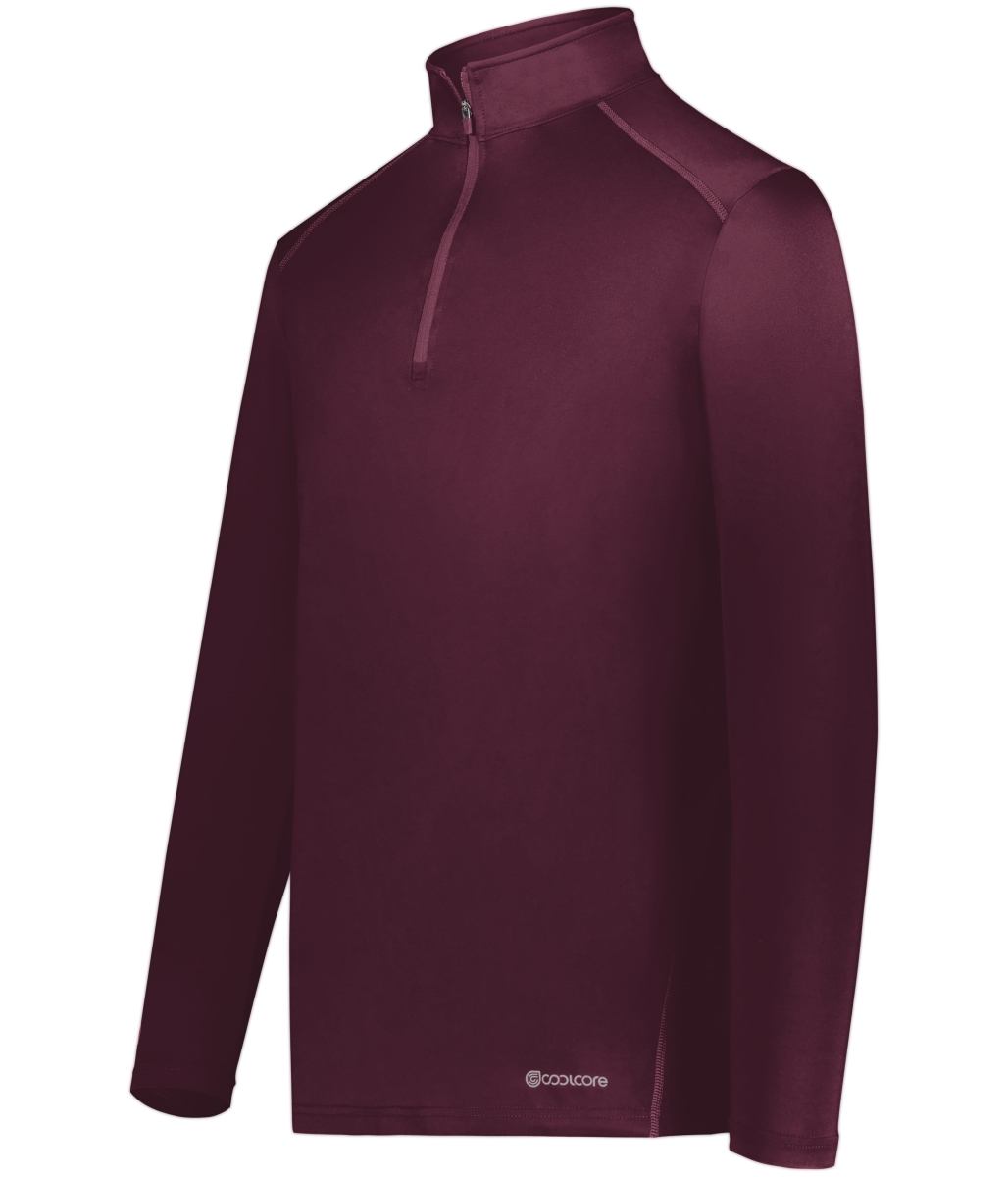 222140.745.XL 0.25 Zip Pullover, Maroon - Extra Large