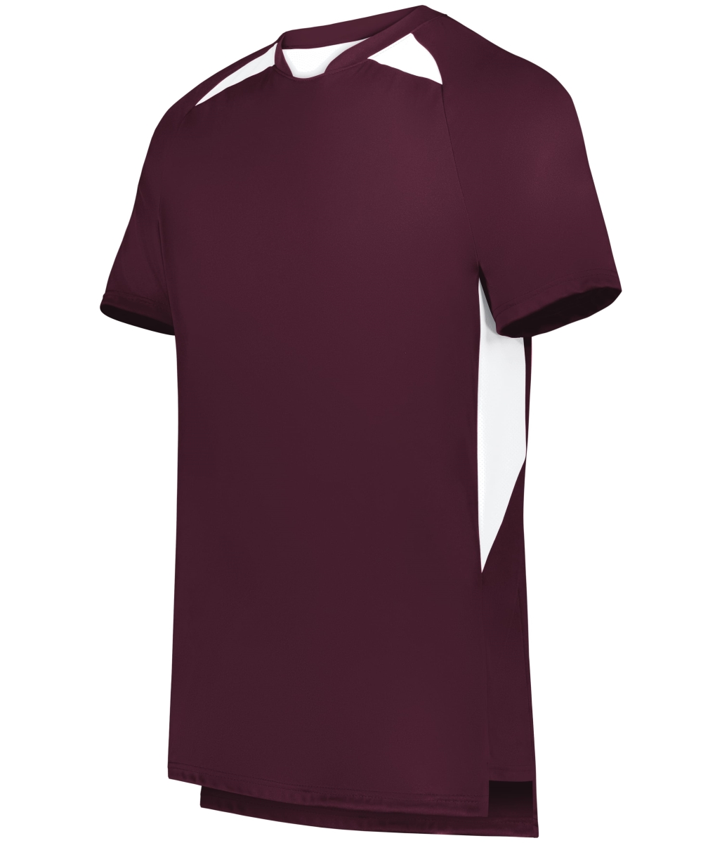 322991.380.XL Youth Hawk Evolution Soccer Jersey, Maroon & White - Extra Large