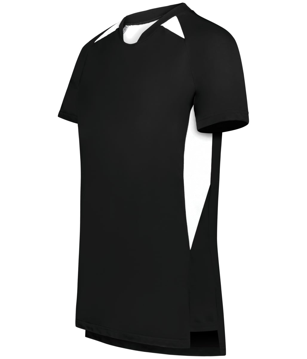 322992.420.S Ladies Hawk Evolution Soccer Jersey, Black & White - Small