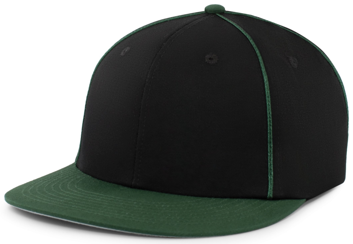 P820.429.YTH Momentum Team Cap, Black & Dark Green - Youth