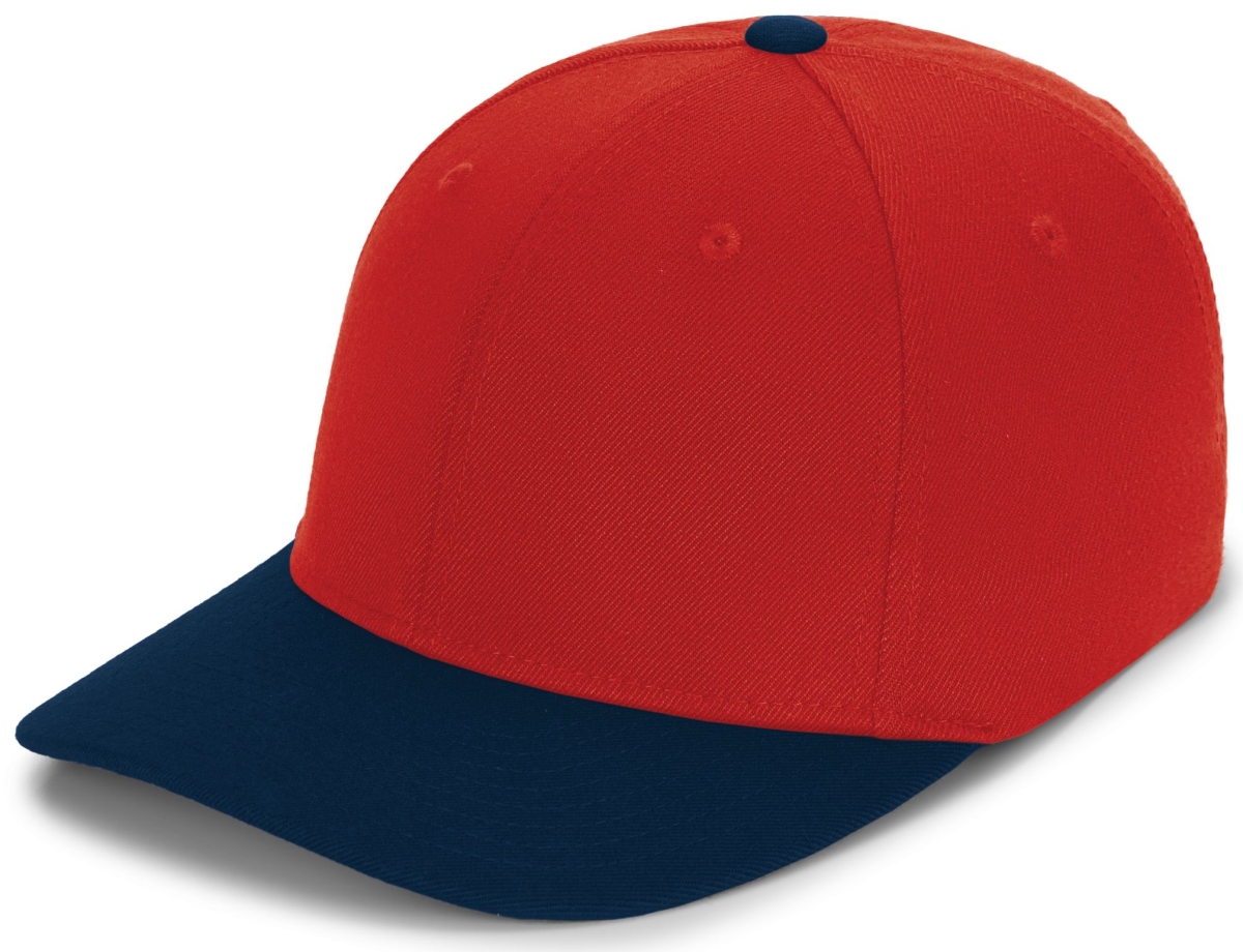 P821.405.XS Pro-Wool Pacflex Cap, Red & Navy - Extra Small