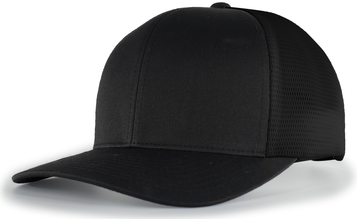 P151.080.OS Trucker PacFlex Snapback Cap, Black - One Size