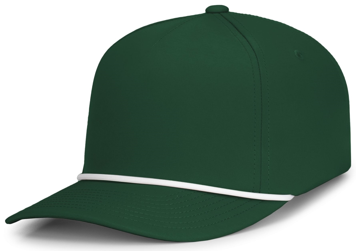 P421.438.OS Weekender Cap, Dark Green & White - One Size
