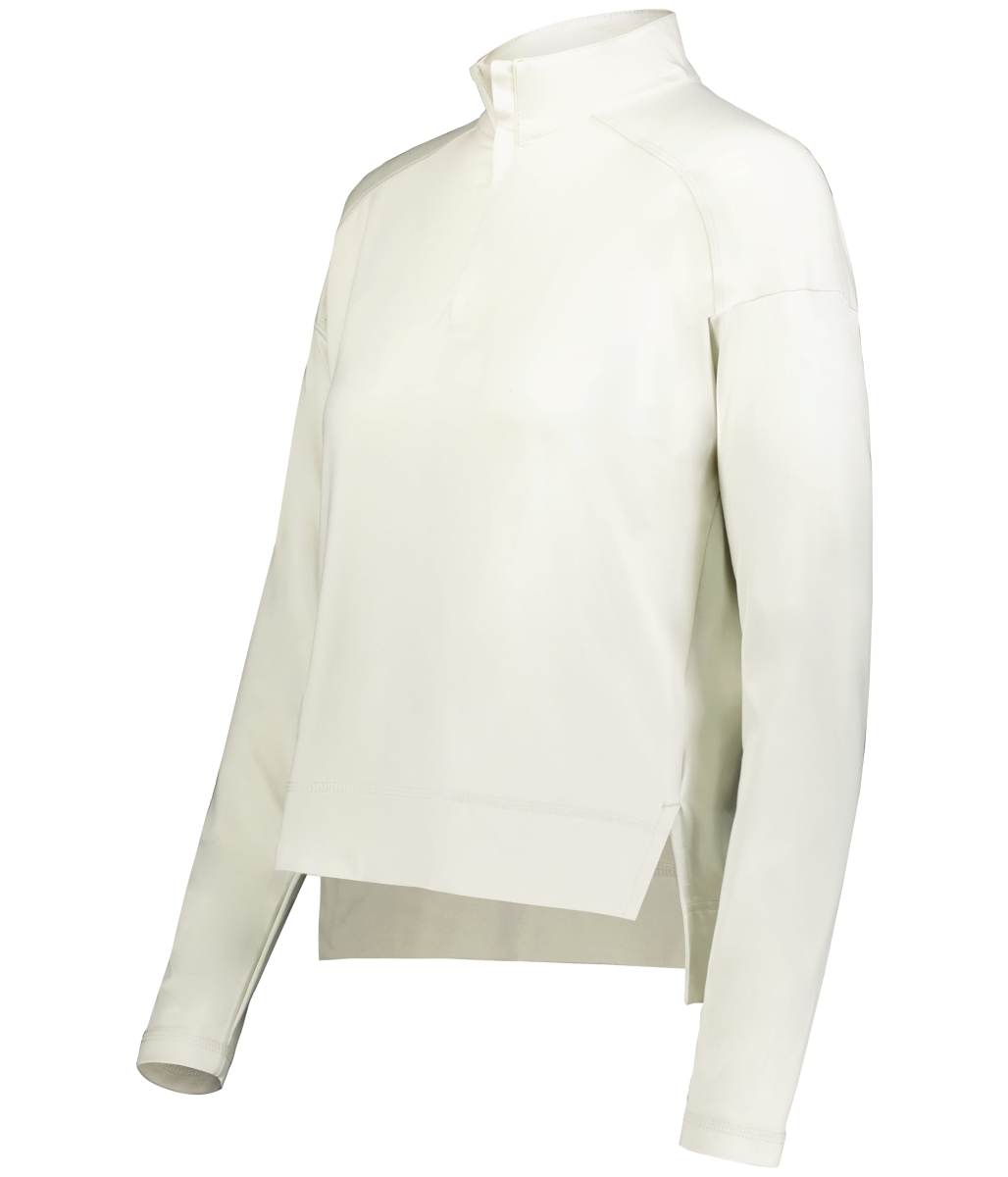 223753.907.S Ladies Ventura 0.25 Zip Pullover, Birch - Small