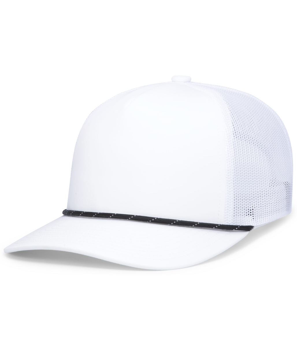 P423.132.OS Weekender Trucker Cap, White & Black - One Size