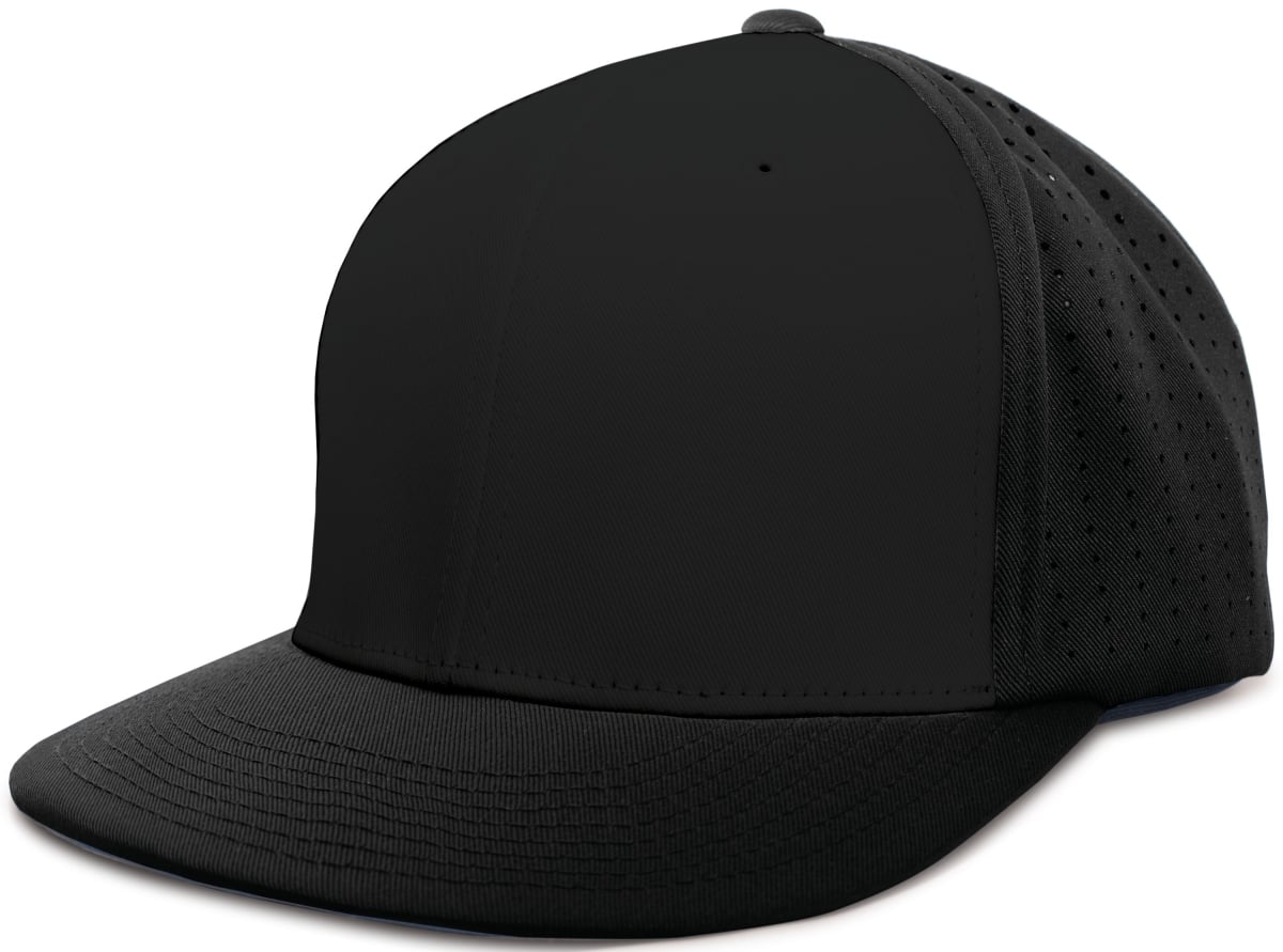 ES474.080.S-M Perforated F3 Performance Flexfit Cap, Black - Small & Medium