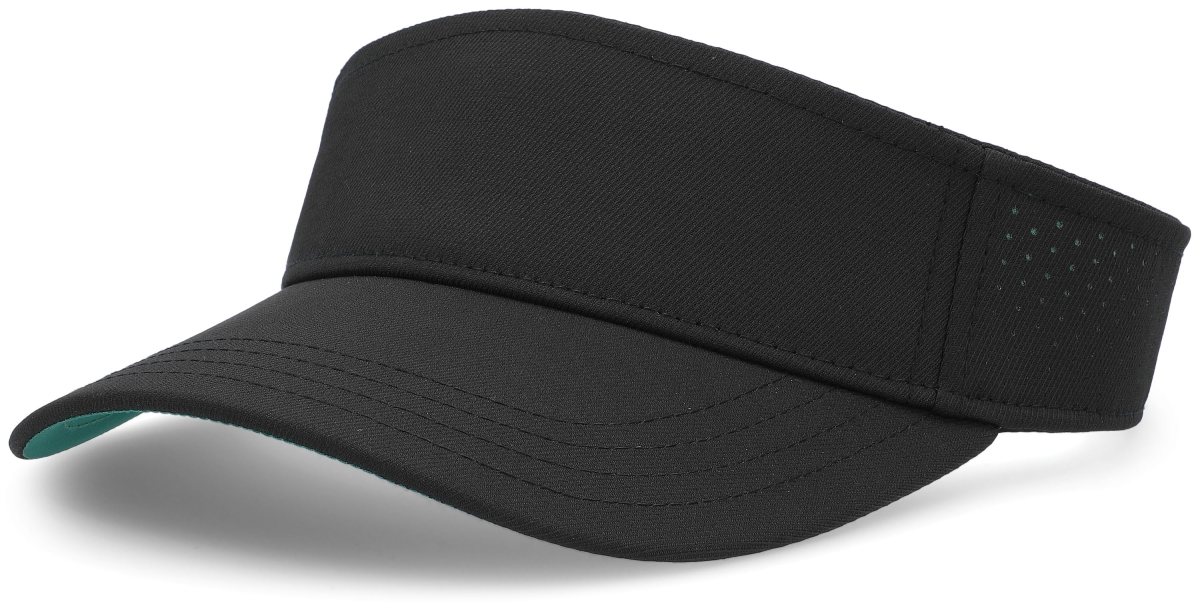 P500.90M.OS Perforated Visor Cap, Black & Kelly - One Size