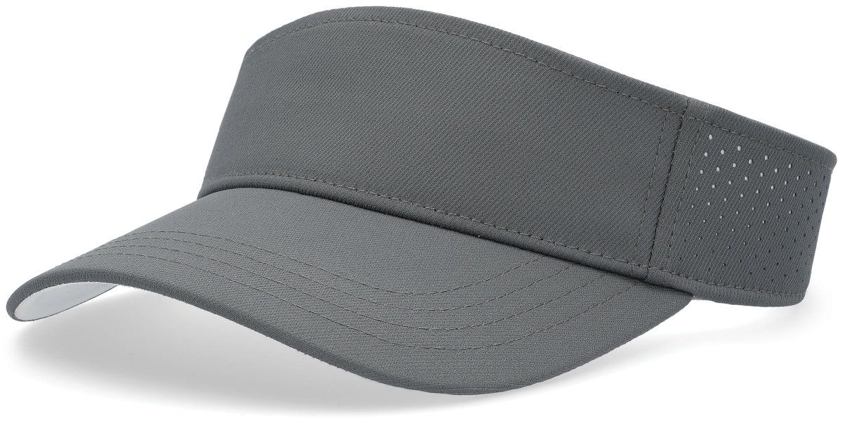 P500.R04.OS Perforated Visor Cap, Graphite & White - One Size