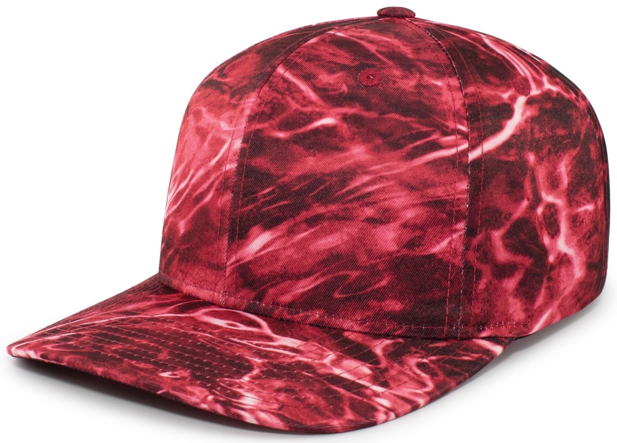 P680.40T.OS Mossy Oak Guide Cap, Elements Agua Crimson - One Size