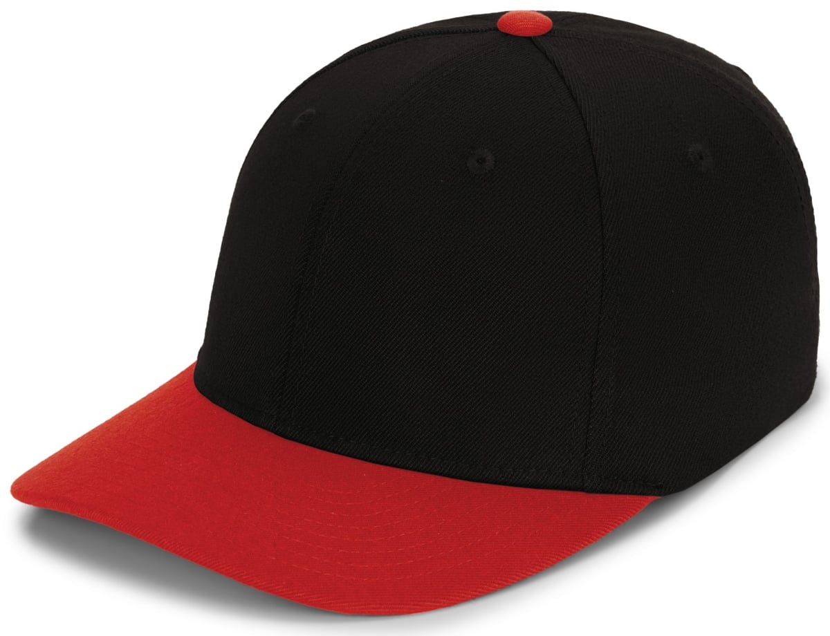 P821.424.L-XL Pro-Wool Pacflex Cap, Black & Red - Large & Extra Large
